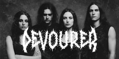 Black Rotting Font Poster 2