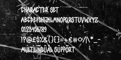 Black Rotting Font Poster 5