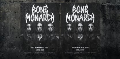 Black Rotting Font Poster 4