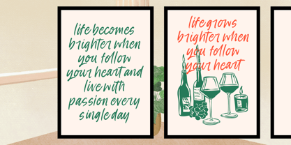 Pink Fields Font Poster 12