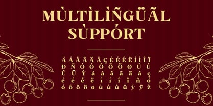 Nurencia Font Poster 3