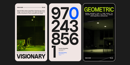 GC Methane Font Poster 10
