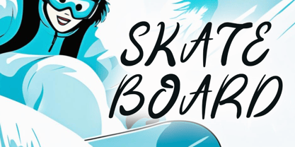 Funky Snow Italic Font Poster 4