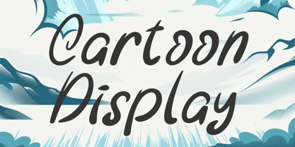 Funky Snow Italic Font Poster 2
