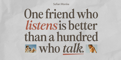 Sofian Monika Font Poster 2