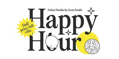 Sofian Monika Font Poster 7