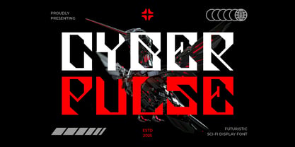 Cyber Pulse Font Poster 1