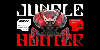 Cyber Pulse Font Poster 3