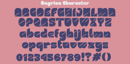 Angrion Font Poster 3