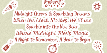 Midnight Sparkle Font Poster 6