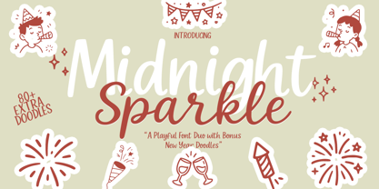 Midnight Sparkle Font Poster 1