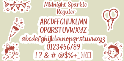 Midnight Sparkle Font Poster 3