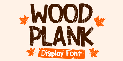 Wood Plank Font Poster 1