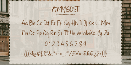 Amygost Font Poster 10