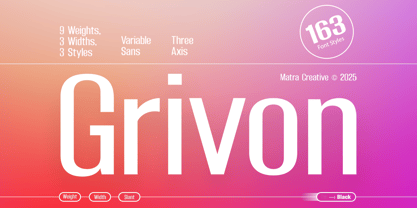 Grivon Font Poster 1