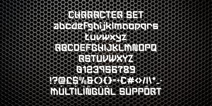 Steel Frame Font Poster 5