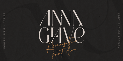 Anna Glave Font Poster 1