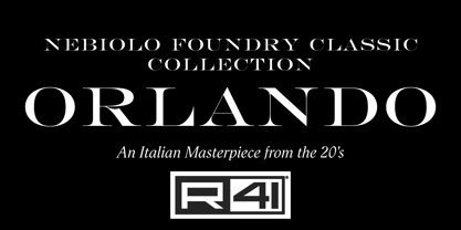 R41 Orlando Font Poster 1
