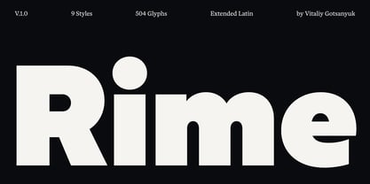 Rime Font Poster 1