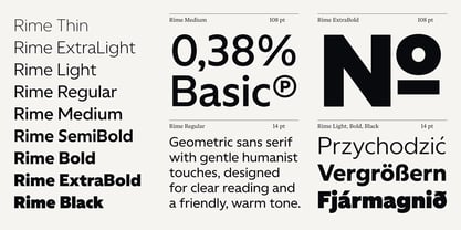 Rime Font Poster 2