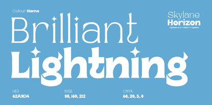 Skylane Horizon Font Poster 4