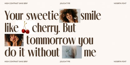 Noserta Font Poster 3