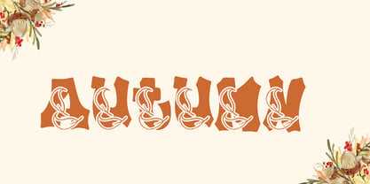 Plump Autumn Font Poster 8
