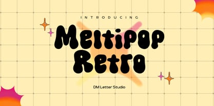 Meltipop Retro Font Poster 1