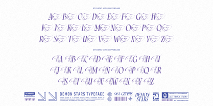 Demon stars Font Poster 10