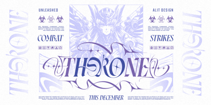 Demon stars Font Poster 7