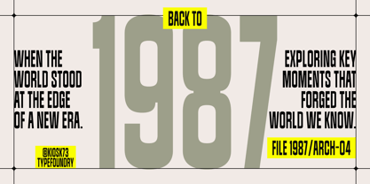K73 Quglosk Font Poster 8