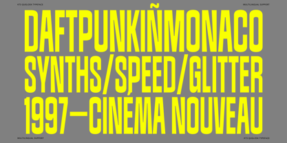 K73 Quglosk Font Poster 2