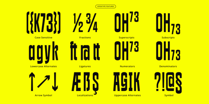 K73 Quglosk Font Poster 13