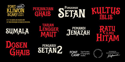 Kliwon Scary Font Poster 11