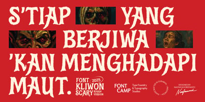 Kliwon Scary Font Poster 5