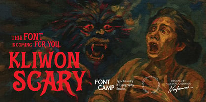 Kliwon Scary Font Poster 1