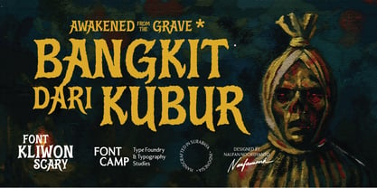 Kliwon Scary Font Poster 7