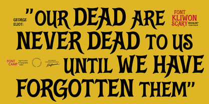 Kliwon Scary Font Poster 10