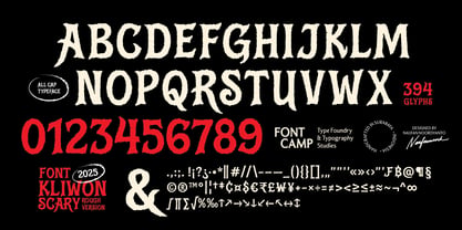 Kliwon Scary Font Poster 4