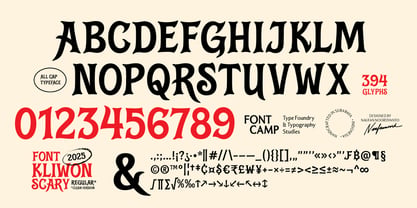 Kliwon Scary Font Poster 8