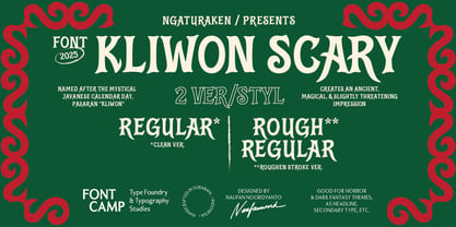 Kliwon Scary Font Poster 2