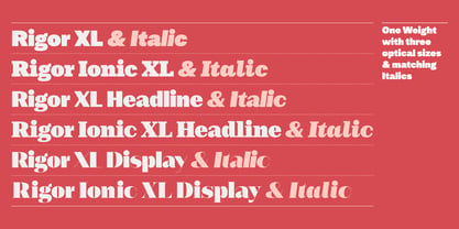 Rigor XL Font Poster 5