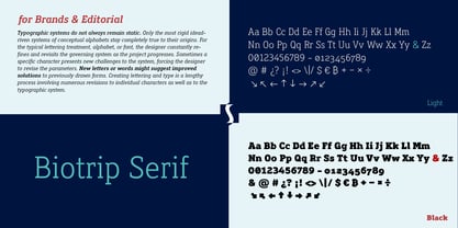 Biotrip Serif Font Poster 8