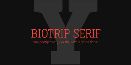 Biotrip Serif Font Poster 1