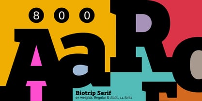 Biotrip Serif Font Poster 3