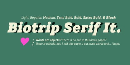 Biotrip Serif Font Poster 5
