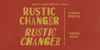 Rustic Changer Font Poster 10