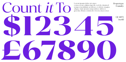Quarty Cray Font Poster 2