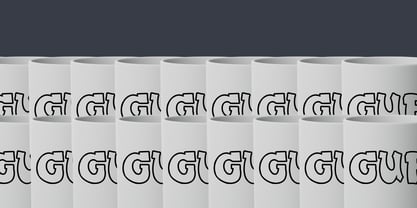 Plump Outline Font Poster 5