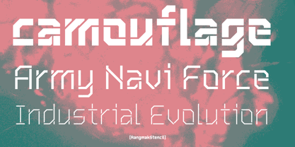 Rangmak Stencil Font Poster 8